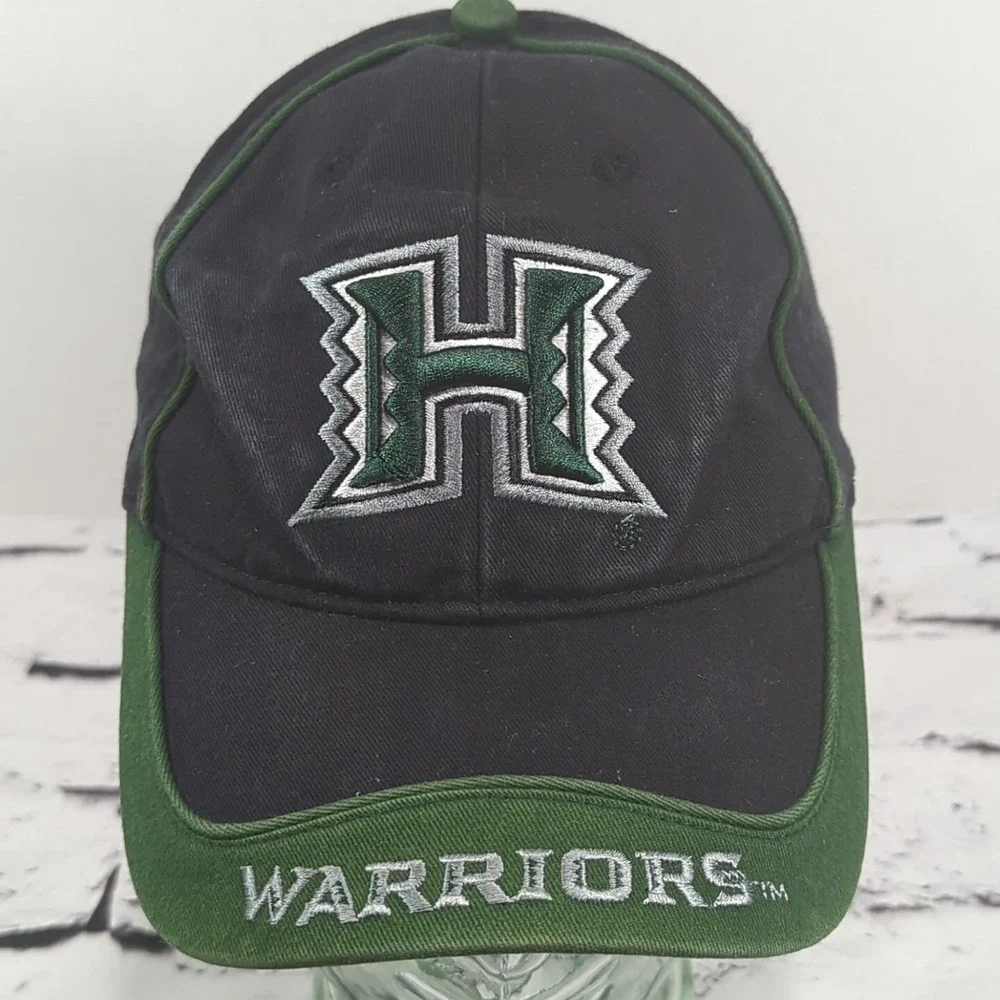 Hawaii Black Green Hat Adjustable Ball Cap‎